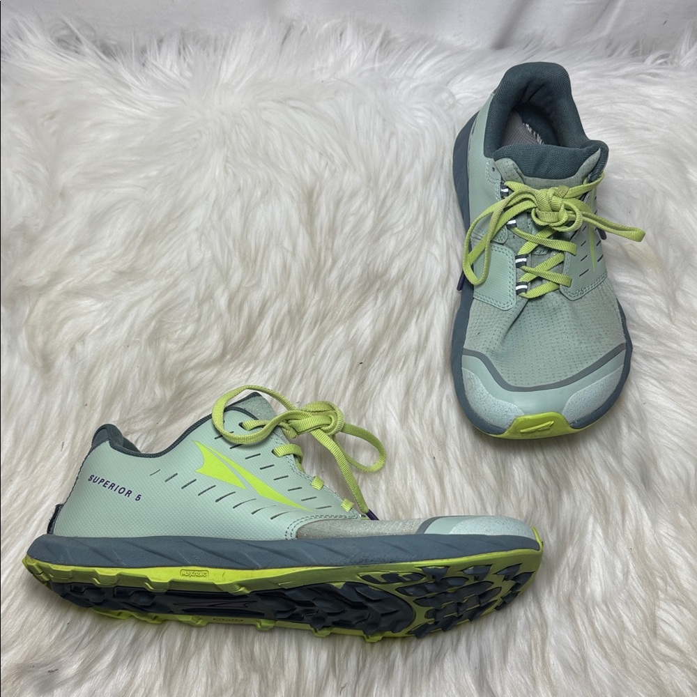 Altra Kadin Superior 5 Athletic Shoes‎ Green/Grey Sz 9